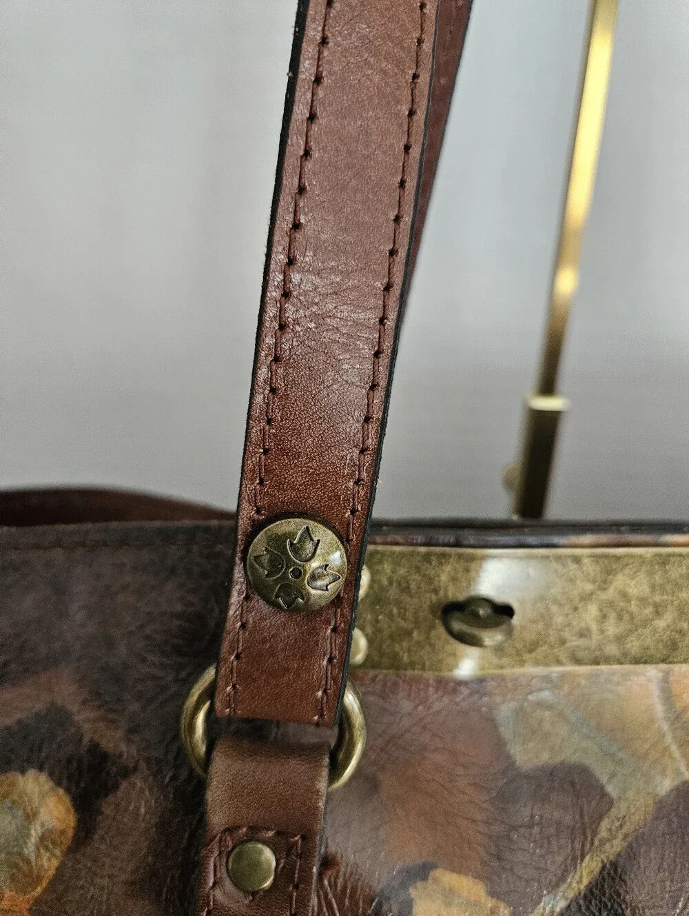 Patricia Nash Renaissance Revival Benvenuto Leather Tote Bag Limited Edition - Picture 7 of 16